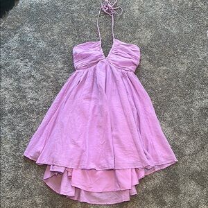 American Eagle Outfitters Lavender Backless Dress